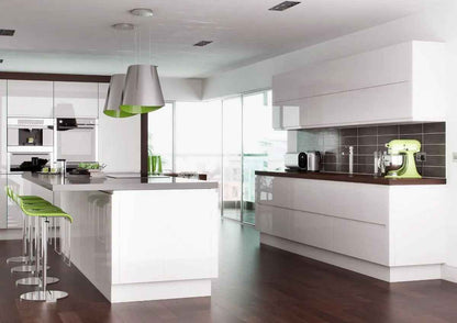 PureLine J-Pull Handleless High Gloss Kitchen Cabinet Door